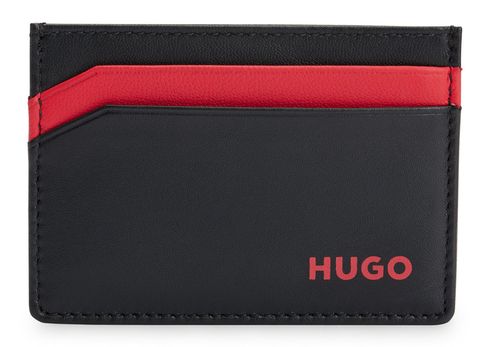 HUGO Subway Card Holder Black / Red