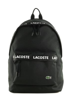 LACOSTE Neocroc Logo-Backpack Tape Noir