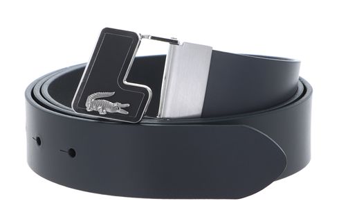 LACOSTE Plain Leather Belt W100 Gardenia - shortenable