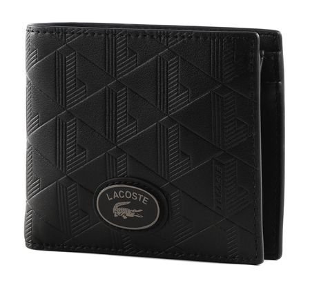 LACOSTE Monogramm Billfold Coin M Noir