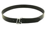 LACOSTE Plain Leather Belt W115 Noir - shortenable