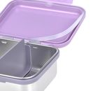 Lässig Lunchbox Stainless Steel Heart Lilac