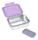 Lässig Lunchbox Stainless Steel Heart Lilac