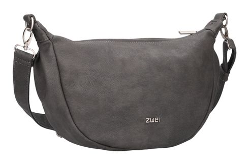 zwei Mademoiselle.M M70 Half-Moon Bag Nubuk-Stone