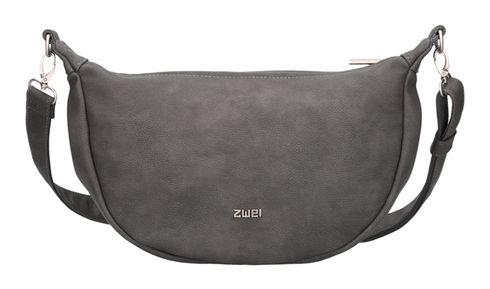 zwei Umhängetasche Mademoiselle.M M70 Half-Moon Bag Nubuk-Stone 