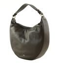 abro Leather Adria Hobo Bag Lulu Small S Dark Brown