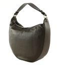 abro Leather Adria Hobo Bag Lulu Small S Dark Brown