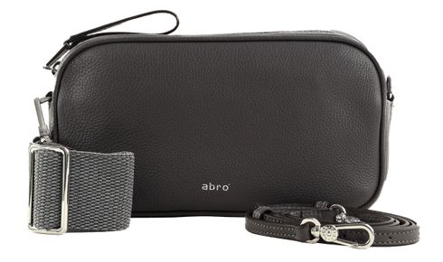 abro Leather Dalia Crossbody Bag Tina L Dark Grey