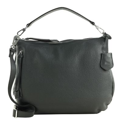 abro Leather Adria Hobo Bag Juna L Dark Grey