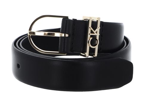 Calvin Klein CK Daily Loop Round Buckle Belt 2,5 cm W70 CK Black