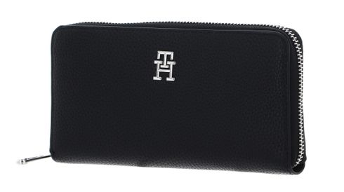 TOMMY HILFIGER TH Emblem Zip Around Wallet L Black