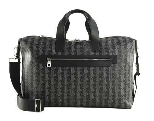 LACOSTE The Blend Weekender Monogram Noir Gris