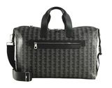 LACOSTE The Blend Weekender Monogram Noir Gris LACOSTE The Blend Weekender Monogram Noir Gris