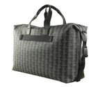 LACOSTE The Blend Weekender Monogram Noir Gris LACOSTE The Blend Weekender Monogram Noir Gris