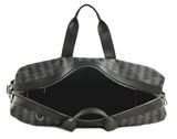 LACOSTE The Blend Weekender Monogram Noir Gris LACOSTE The Blend Weekender Monogram Noir Gris