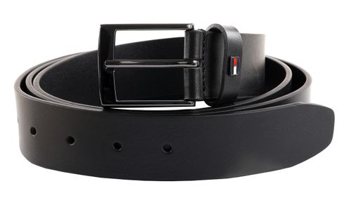 TOMMY HILFIGER Adan New Leather Belt 3.5 EXT W100 Black