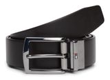 TOMMY HILFIGER Denton Leather Belt W105 Testi Di Moro / Black - kürzbar TOMMY HILFIGER Denton Leather Belt W105 Testi Di Moro / Black - kürzbar