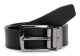 TOMMY HILFIGER Denton Leather Belt W105 Testi Di Moro / Black - kürzbar TOMMY HILFIGER Denton Leather Belt W105 Testi Di Moro / Black - kürzbar