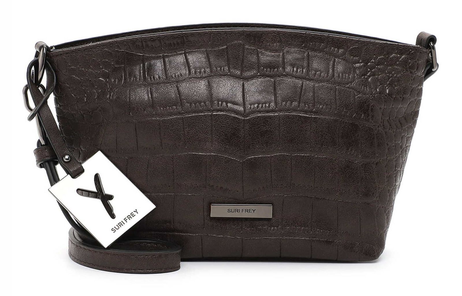Zaino Donna SURI FREY SFY Hadley – Effetto Rettile In Rilievo – Vegano – 36x33x16 Cm – Chiusura Lampo