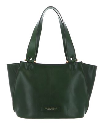 THE BRIDGE Shopping Bag Verde Inglese abb. Oro