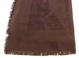 Calvin Klein Monogram Jacquard Light Scarf Cioccolate Lab