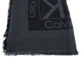 Calvin Klein Monogram Jacquard Light Scarf CK Black