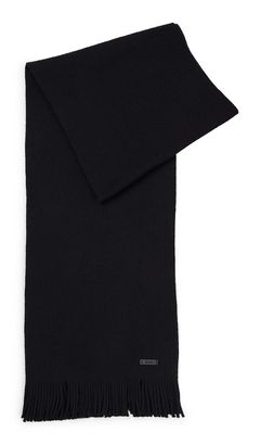 BOSS Albas Knitted Scarf Black