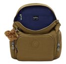 kipling Basic City Zip Mini Backpack Dry Laurel