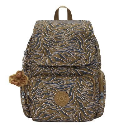 kipling Basic City Zip Backpack S Undersea Leaves