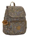 kipling Basic City Zip Backpack S Undersea Leaves