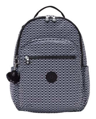 kipling Basic Print Seoul Backpack L Signature Print
