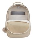 kipling Basic Plus Seoul Backpack Sign Beige Emb
