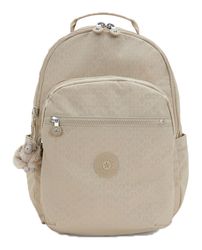 kipling Seoul Backpack Sign Beige Emb | Buy bags, purses  display picture 2