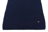 TOMMY HILFIGER TH Flag Pima Cotton Cash Scarf Space Blue TOMMY HILFIGER TH Flag Pima Cotton Cash Scarf Space Blue
