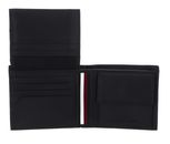 TOMMY HILFIGER TH Premium CC Flap and Coin Bifold Wallet Black TOMMY HILFIGER TH Premium CC Flap and Coin Bifold Wallet Black