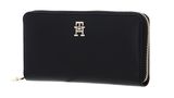 TOMMY HILFIGER TH Distinct Zip Around Wallet Black TOMMY HILFIGER TH Distinct Zip Around Wallet Black