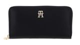TOMMY HILFIGER TH Distinct Zip Around Wallet Black TOMMY HILFIGER TH Distinct Zip Around Wallet Black