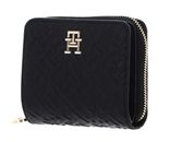 TOMMY HILFIGER TH Distinct Zip Around Wallet Black TOMMY HILFIGER TH Distinct Zip Around Wallet Black