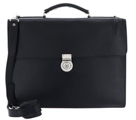 LEONHARD HEYDEN Tradition Briefcase 2 Compartments Black