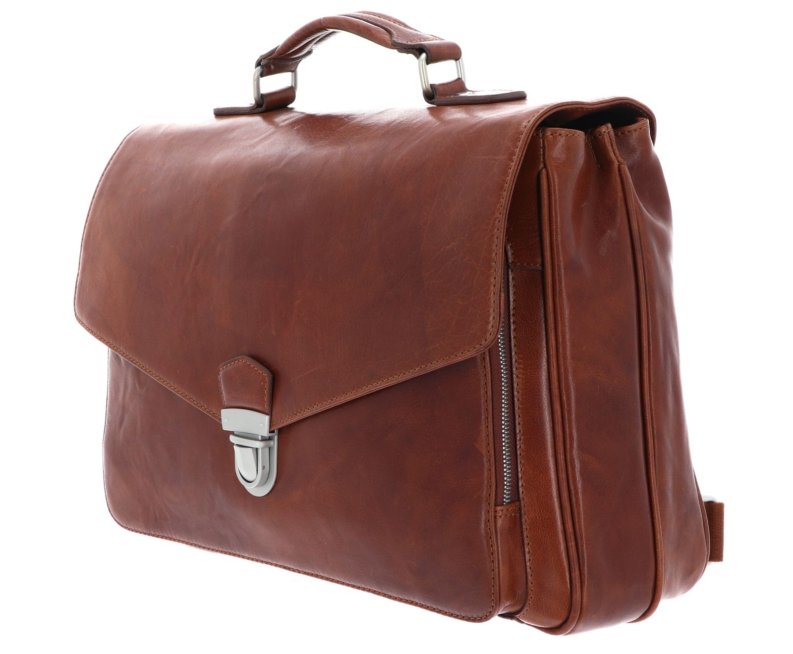 LEONHARD HEYDEN Austin Briefcase 2 Compartment M Cognac LEONHARD HEYDEN Austin Briefcase 2 Compartment M Cognac