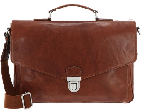 LEONHARD HEYDEN Austin Briefcase 1 Compartment S Cognac