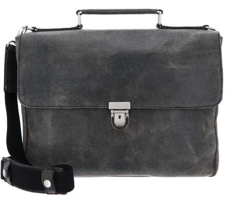 LEONHARD HEYDEN Boston Briefcase 2 Compartments Gray