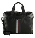 TOMMY HILFIGER TH Foundation Pique Computer Bag Black TOMMY HILFIGER TH Foundation Pique Computer Bag Black