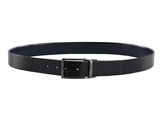 BOSS Otano-CF Sr35 sp Leather Belt W120 Black / Navy - kürzbar BOSS Otano-CF Sr35 sp Leather Belt W120 Black / Navy - kürzbar
