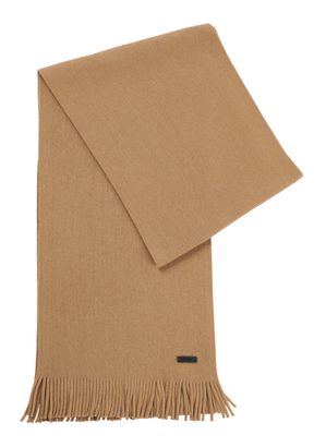 BOSS Albas Knitted Scarf Medium Beige