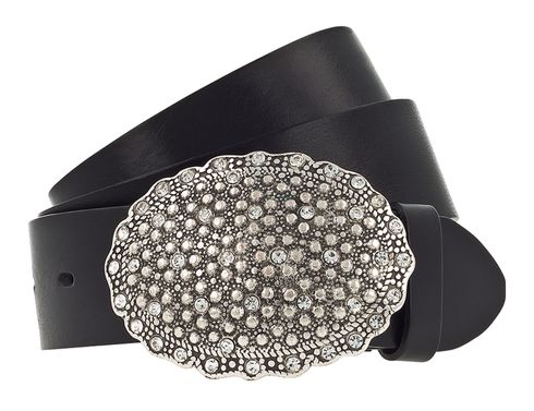 Vanzetti 40mm Leather Belt W80 Black