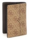 GUESS Mito Card Holder Beige / Brown GUESS Mito Card Holder Beige / Brown