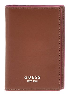 GUESS Card Holder Cognac