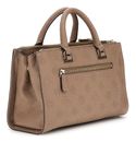 GUESS Cresidia Status Satchel Dark Taupe