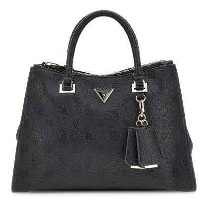 GUESS Cresidia Society Satchel Black